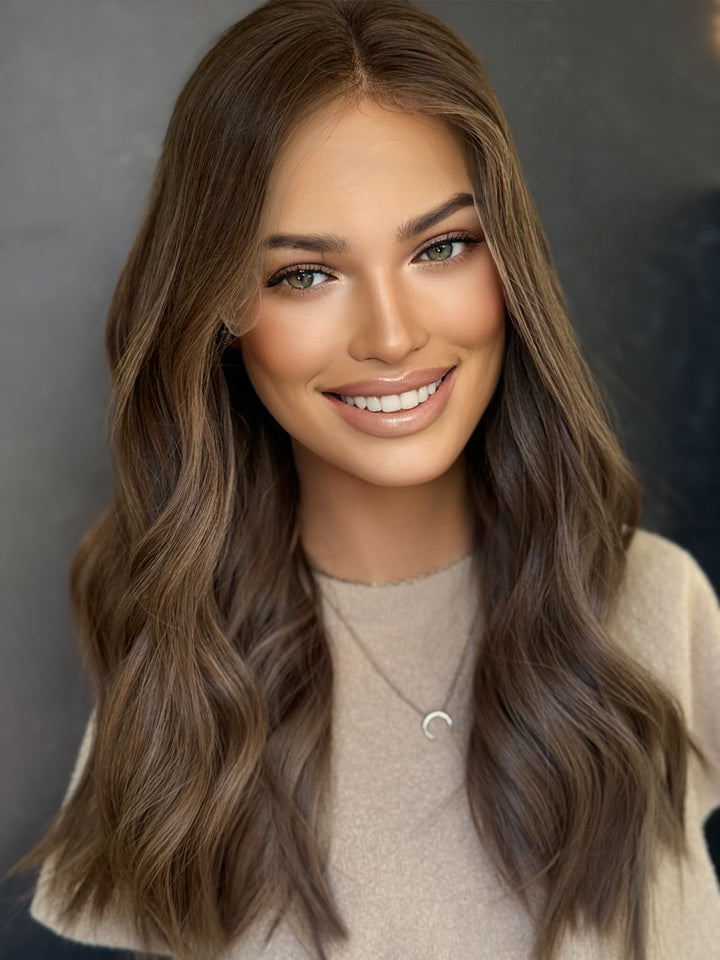 “Mocha Drift” [M] 21” Lace Top Wig