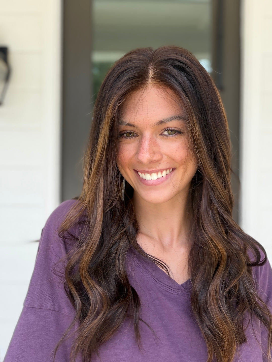 Junie with balayage [10x10] 22” Lace Top Topper
