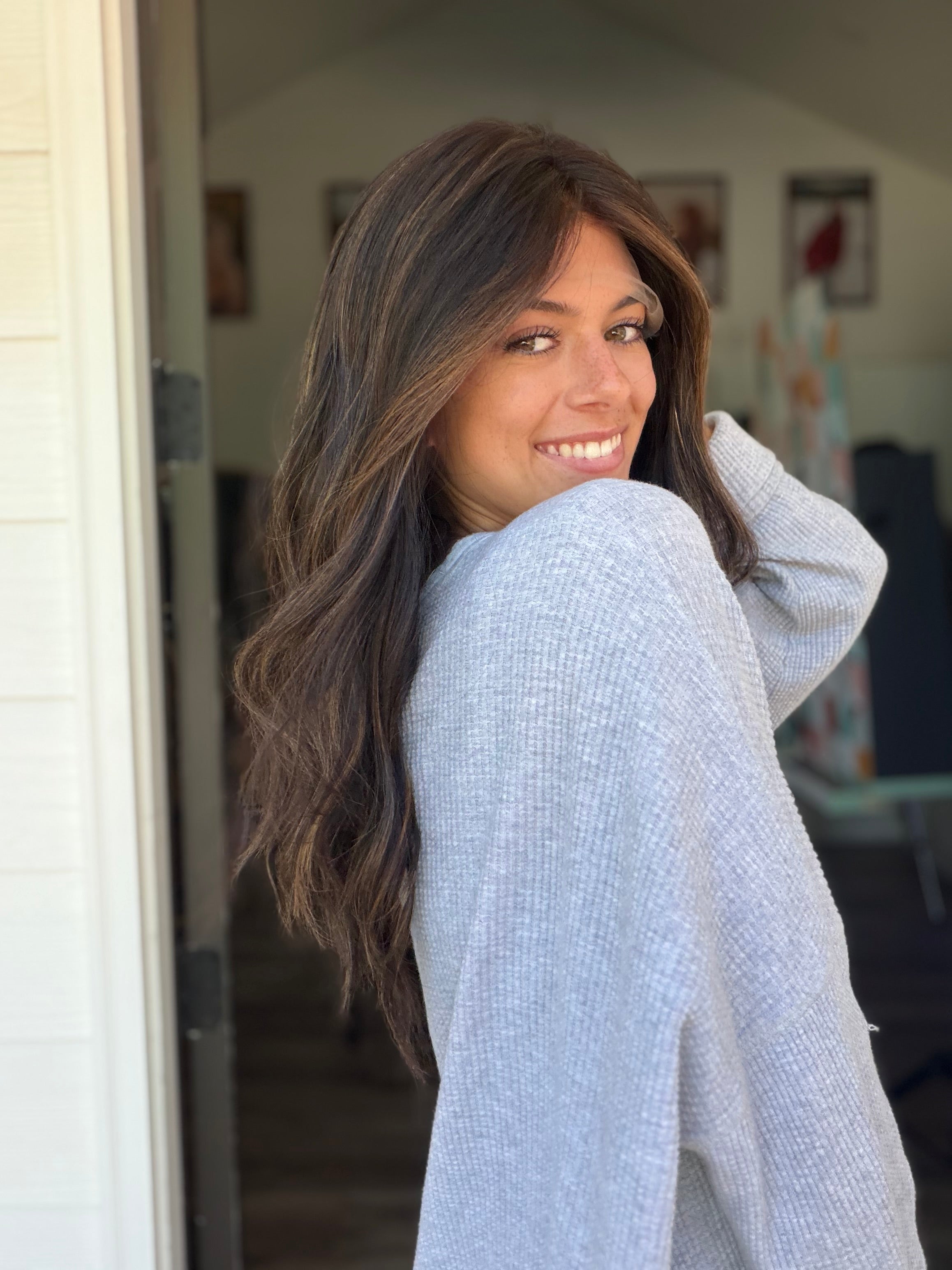 <b>Balayage Jordyn</b><br> <I>Signature Mongolian Collection</I> <br> 20” Lace Top Wig