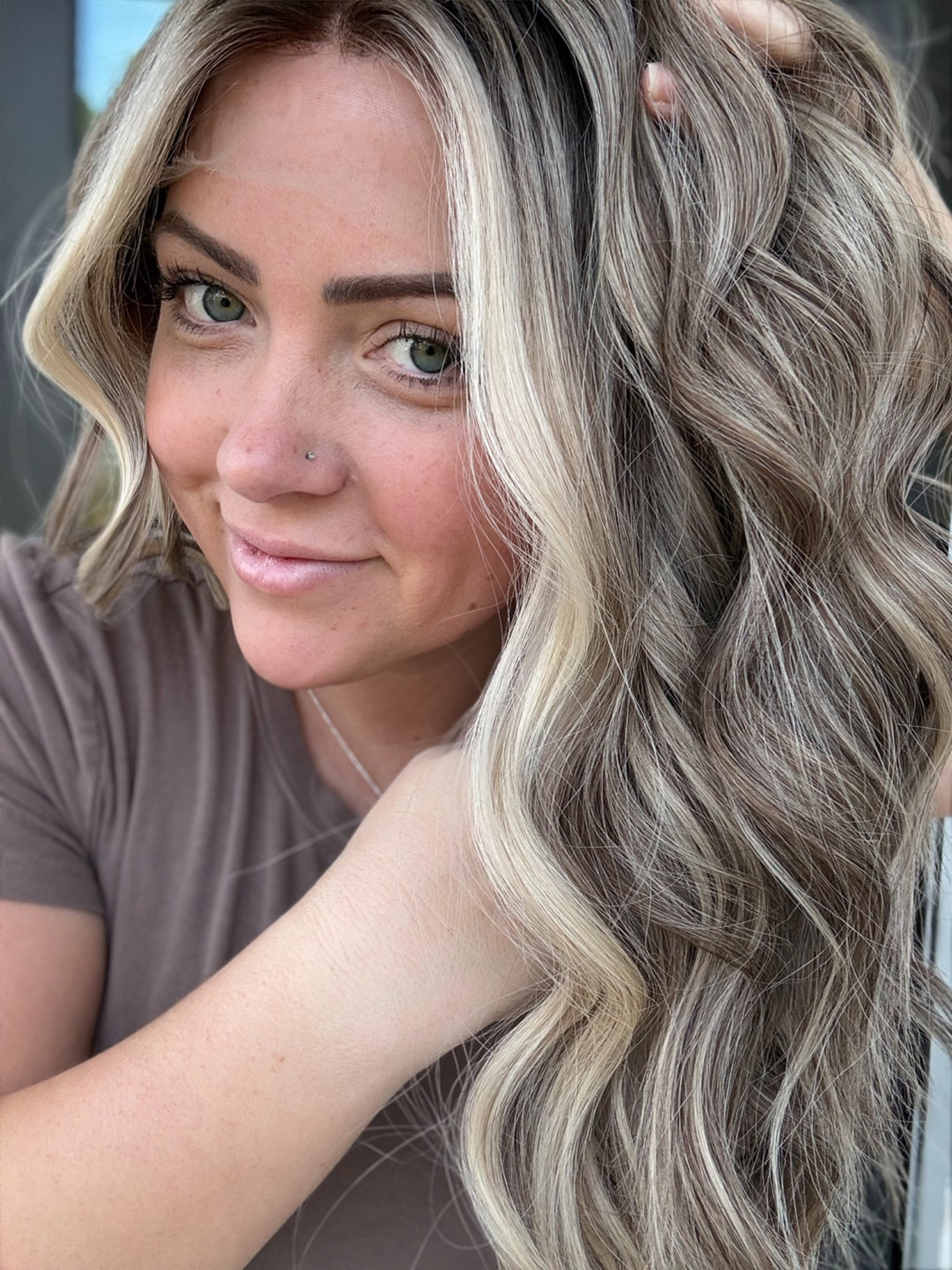 B2838 M 22” Lace Top Wig