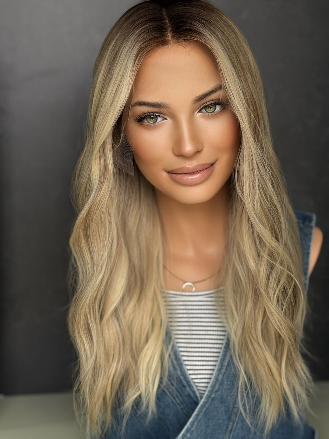 “Dark Bentley” [M] 20” Lace Top Wig