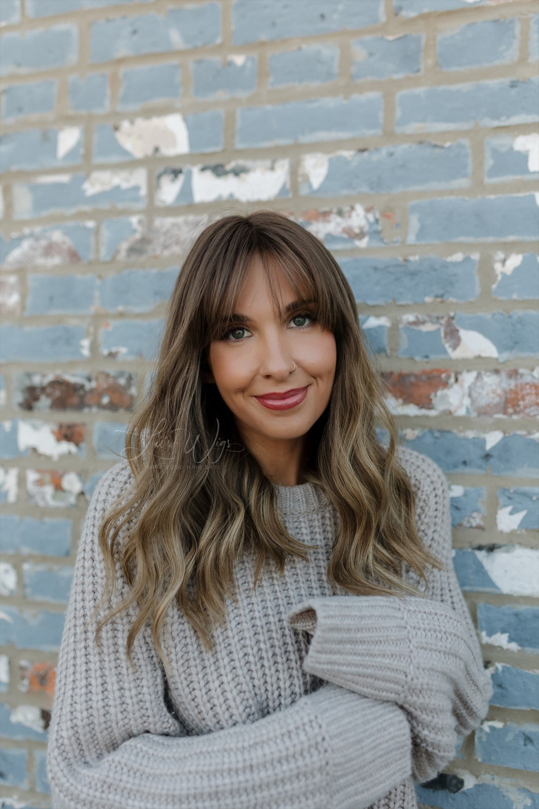 “Augusta” 20” Lace Top Wig