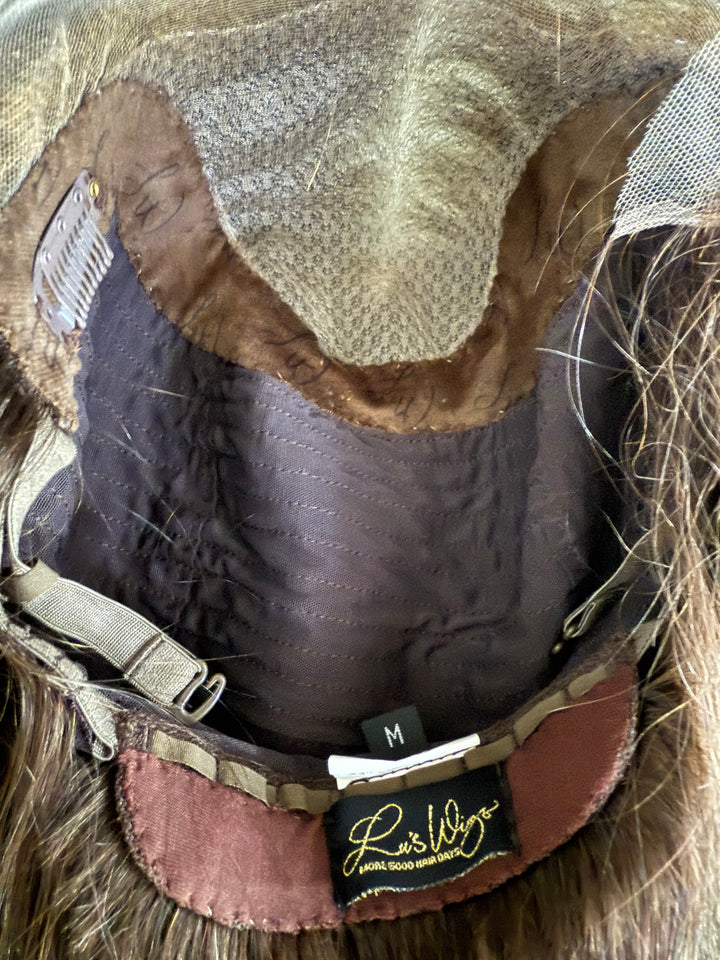 “Sharon” [M] 23” Euro lace top wig