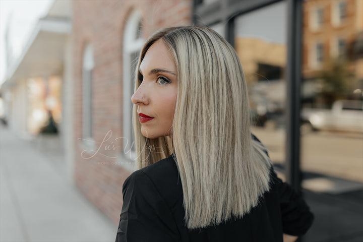 “Enid” 14” Lace Top Wig