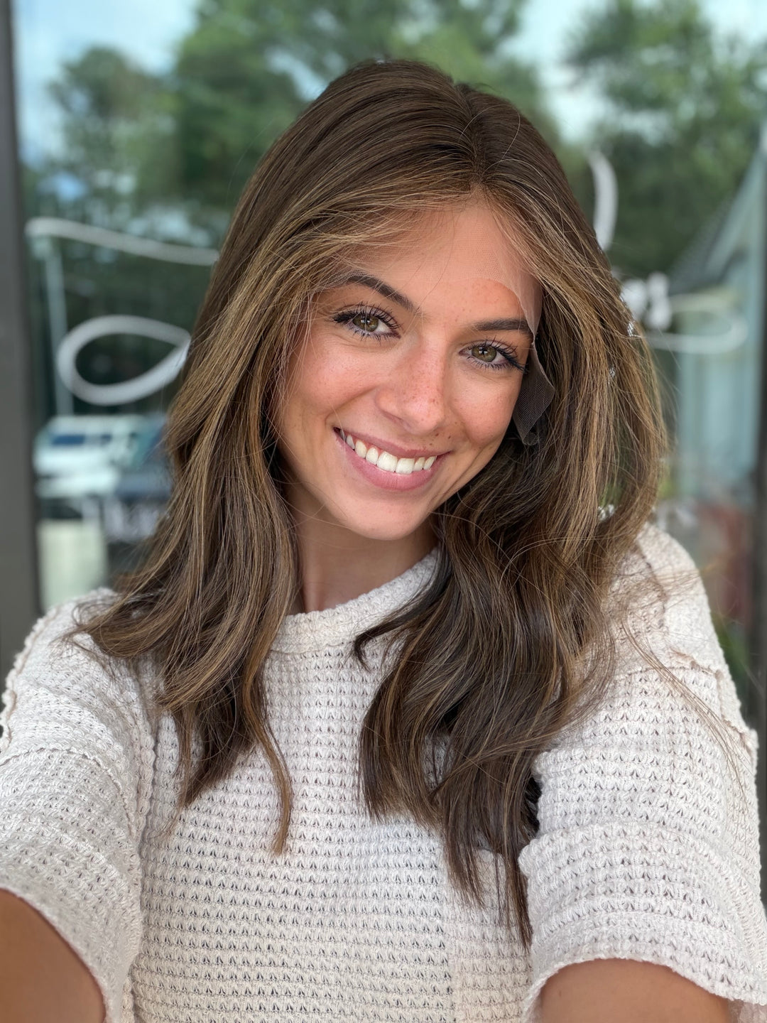 “Lisa” [M] 18” Lace top wig