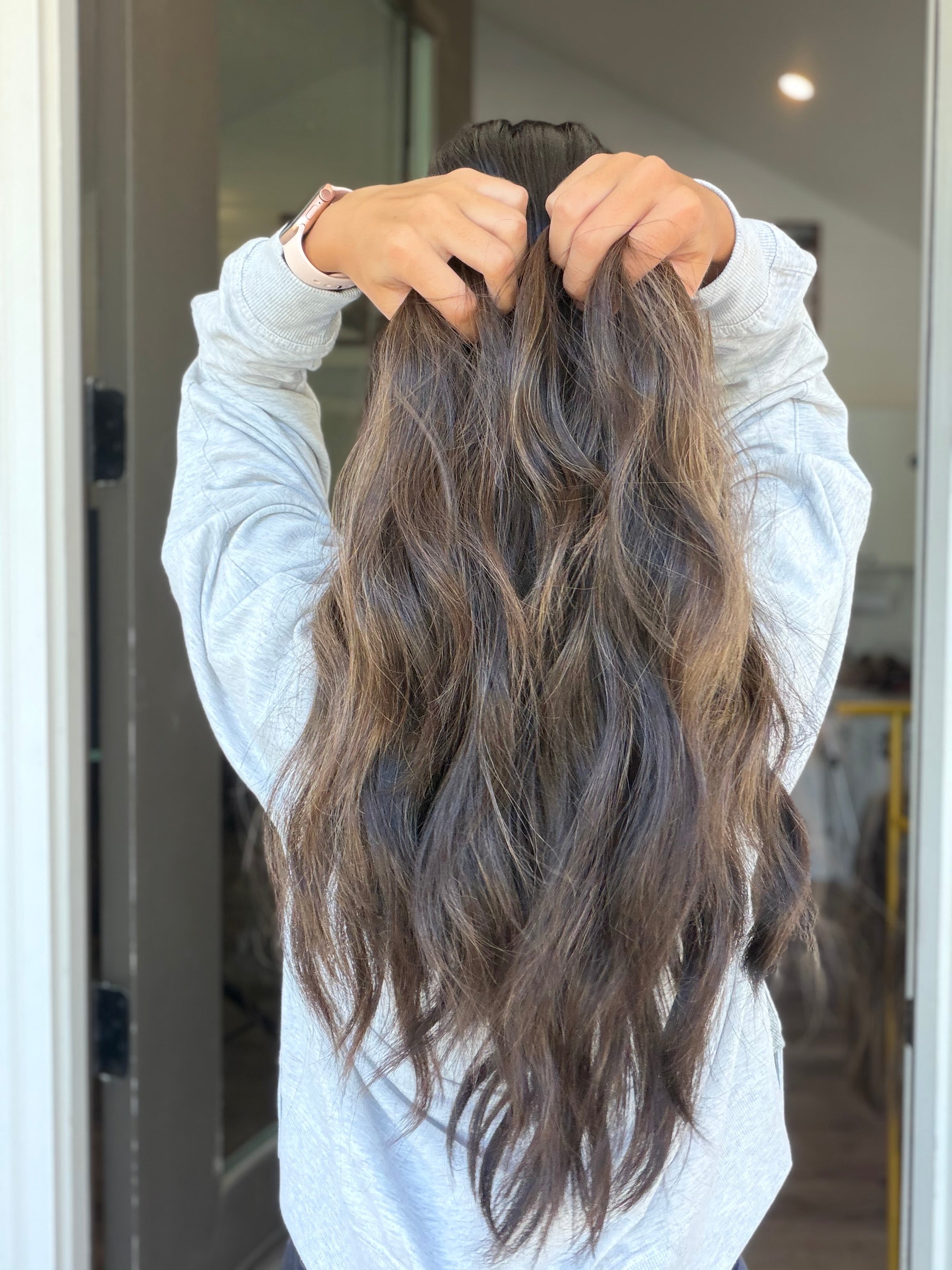 <b>Custom Balayage Jordyn</b><br> <I>Signature Mongolian Collection</I> <br> 24” Lace Top Wig