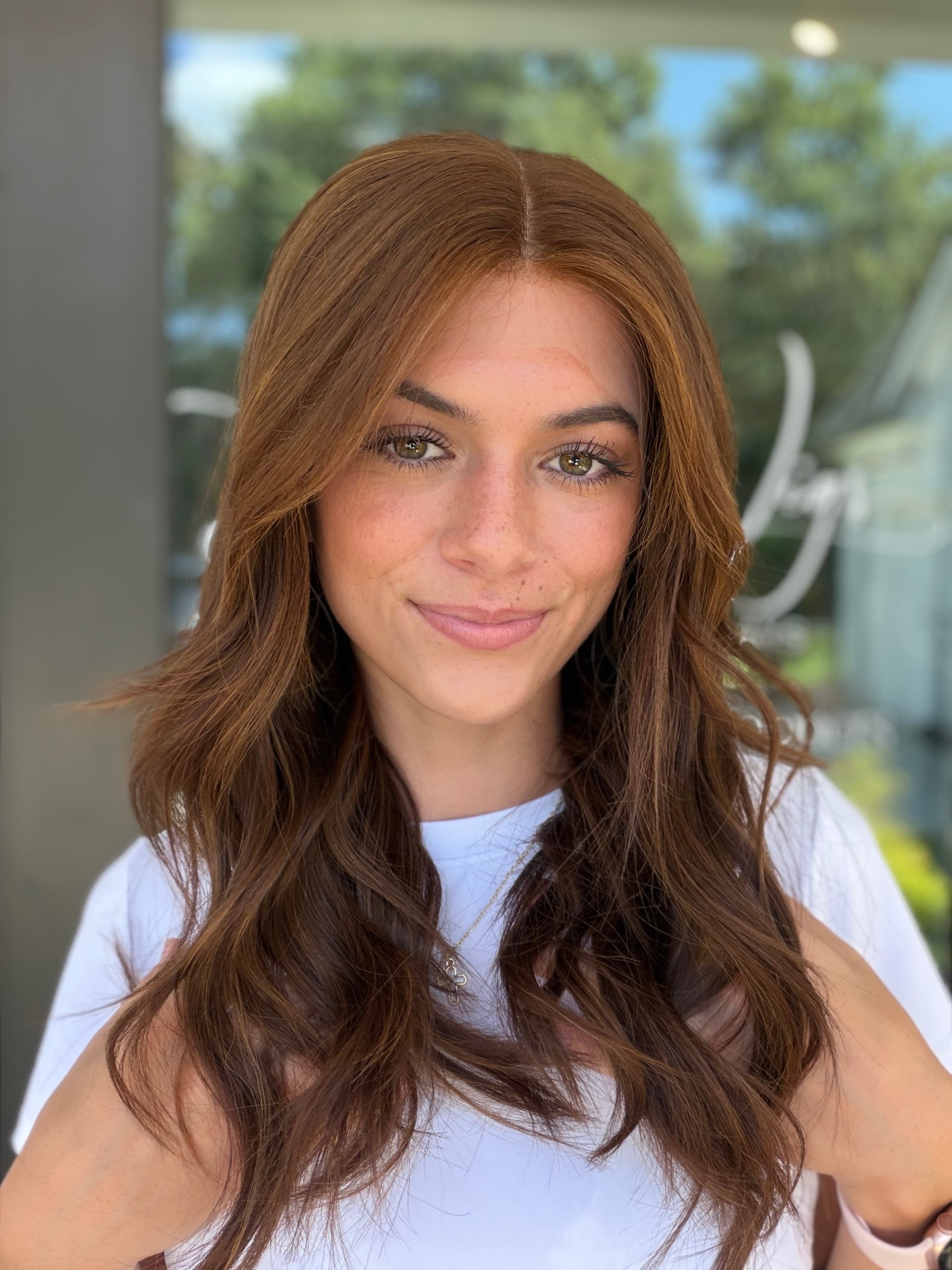 <b>Auburn</b><br><u>m</u> <br> <l>Signature Mongolian Collection</l> <br> 20” Lace Top Wig