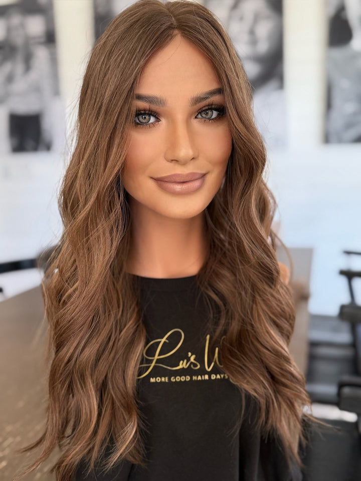 “Stella” [S] 20” Lace Front Silk Top Wig