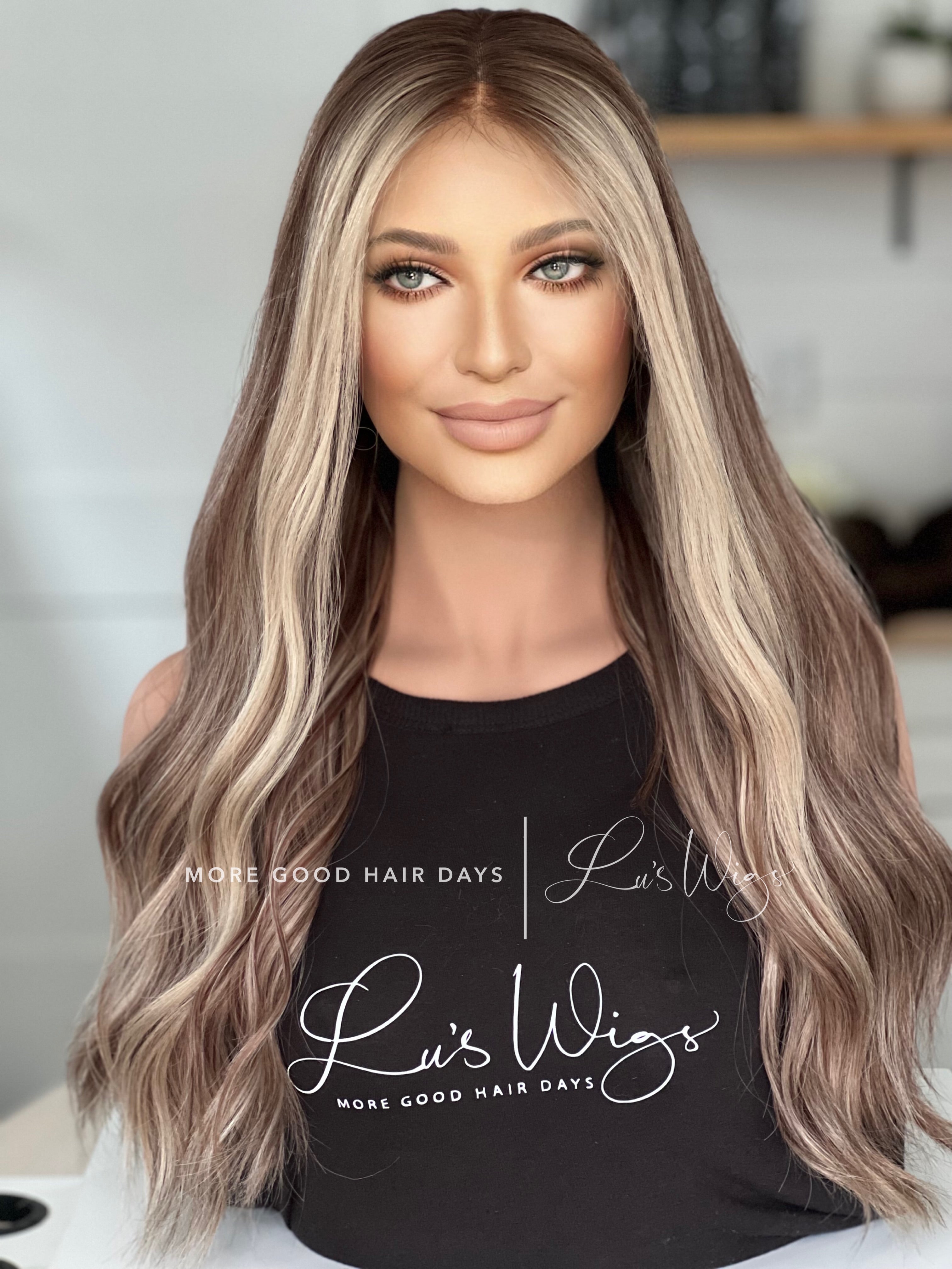 “B2297” [S] 24” Lace Top Wig With Cotton Liner