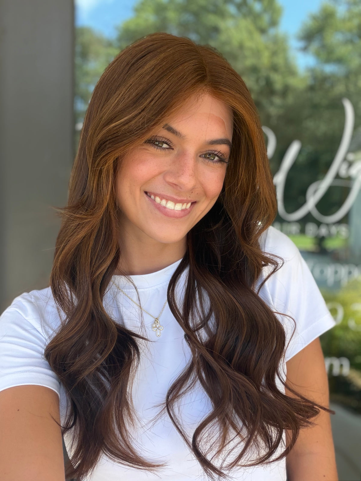 <b>Auburn</b><br><u>l</u> <br> <l>Signature Mongolian Collection</l> <br> 24” Lace Top Wig