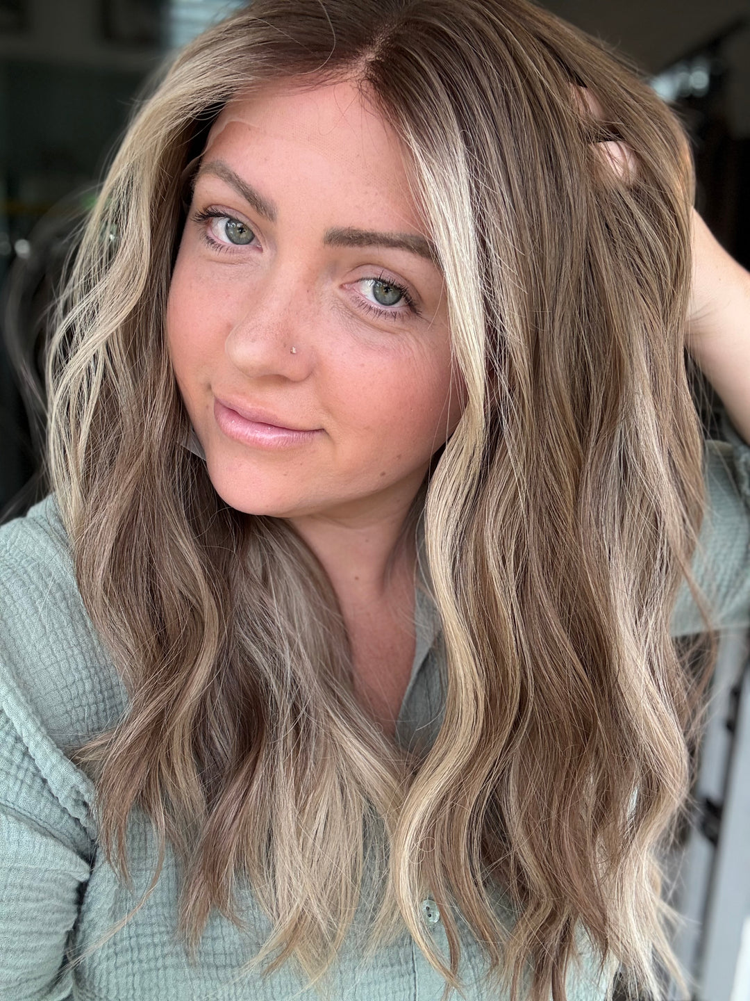 B3003 [S] 22” Lace top wig