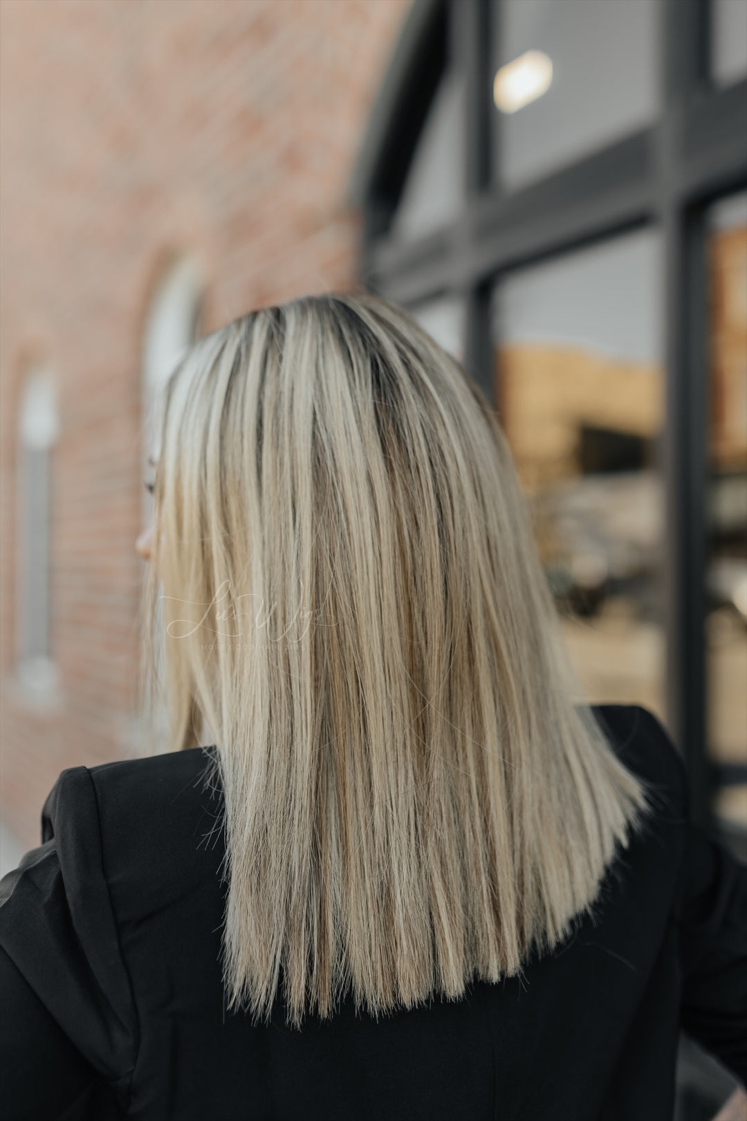 “Enid” 14” Lace Top Wig