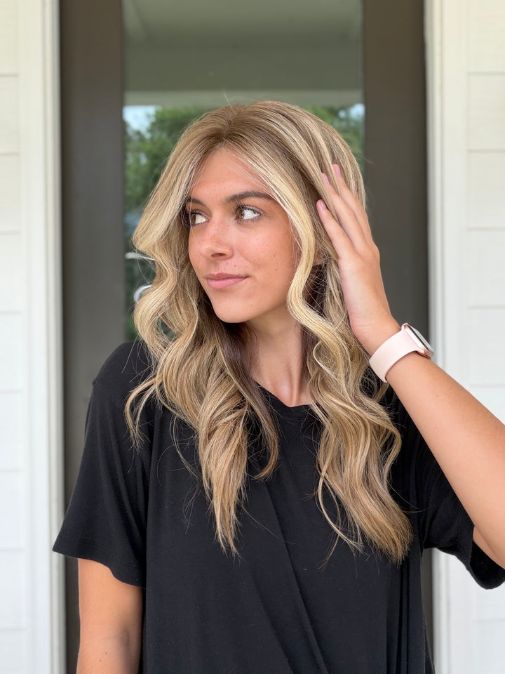 Alicia with money piece [10x10] 22” Lace Top Topper