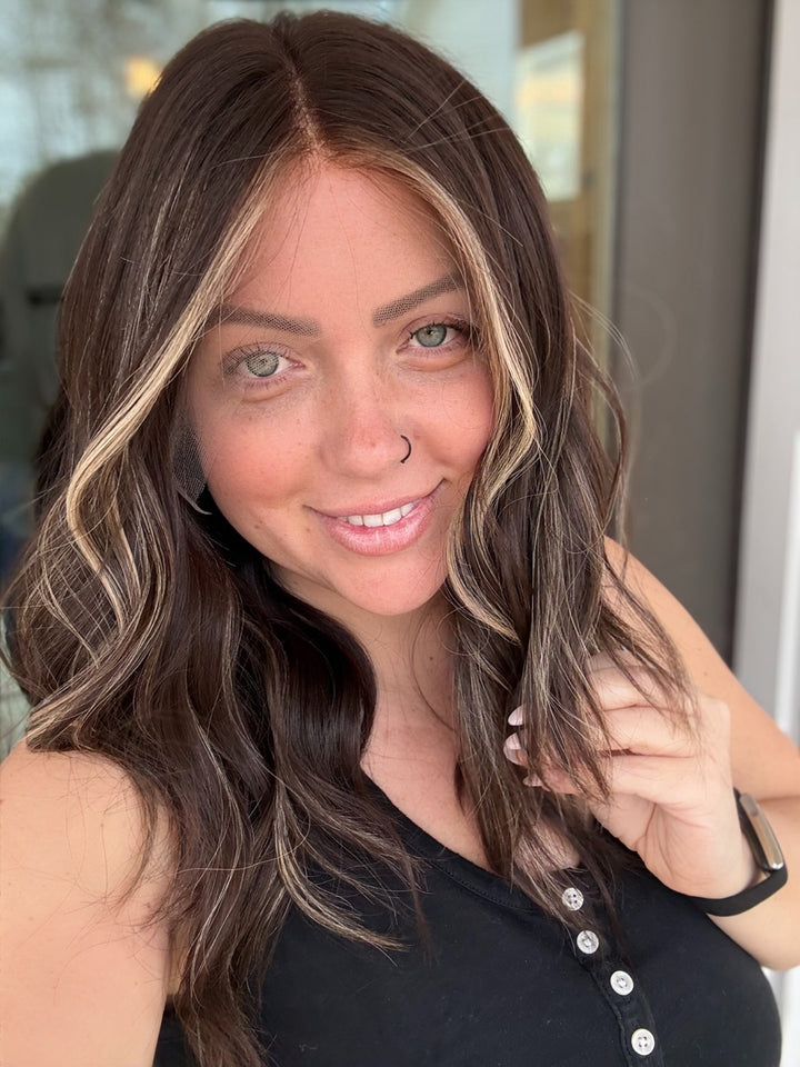 3B2896 [S] 18" Lace Top Wig