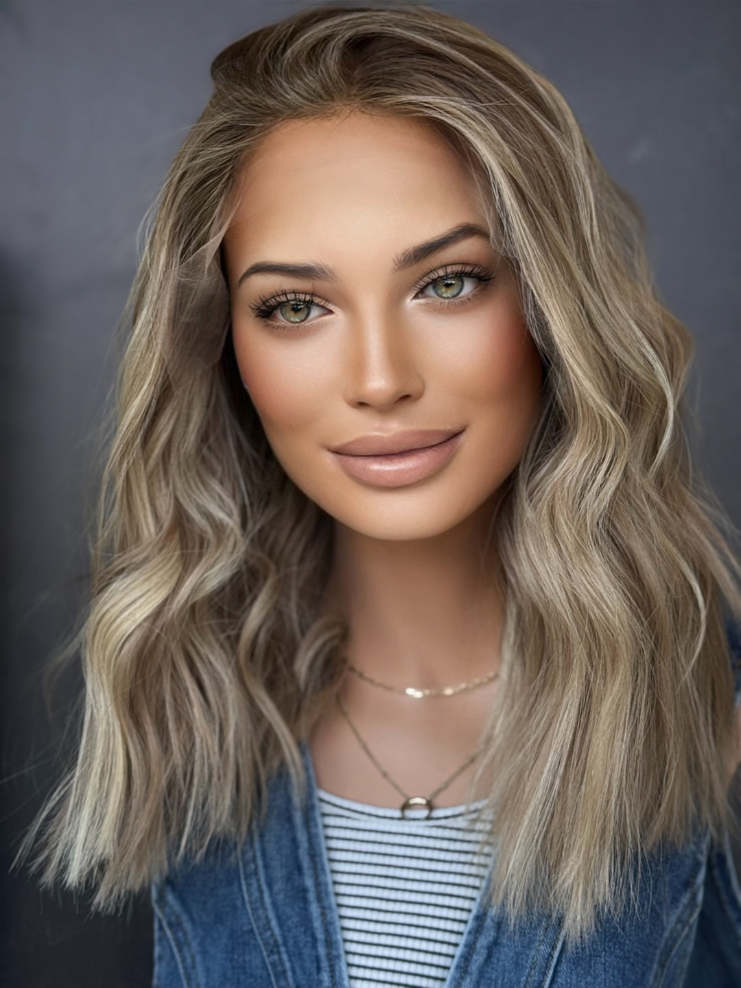 “Golden Hour” [L] 16” Lace Top Wig