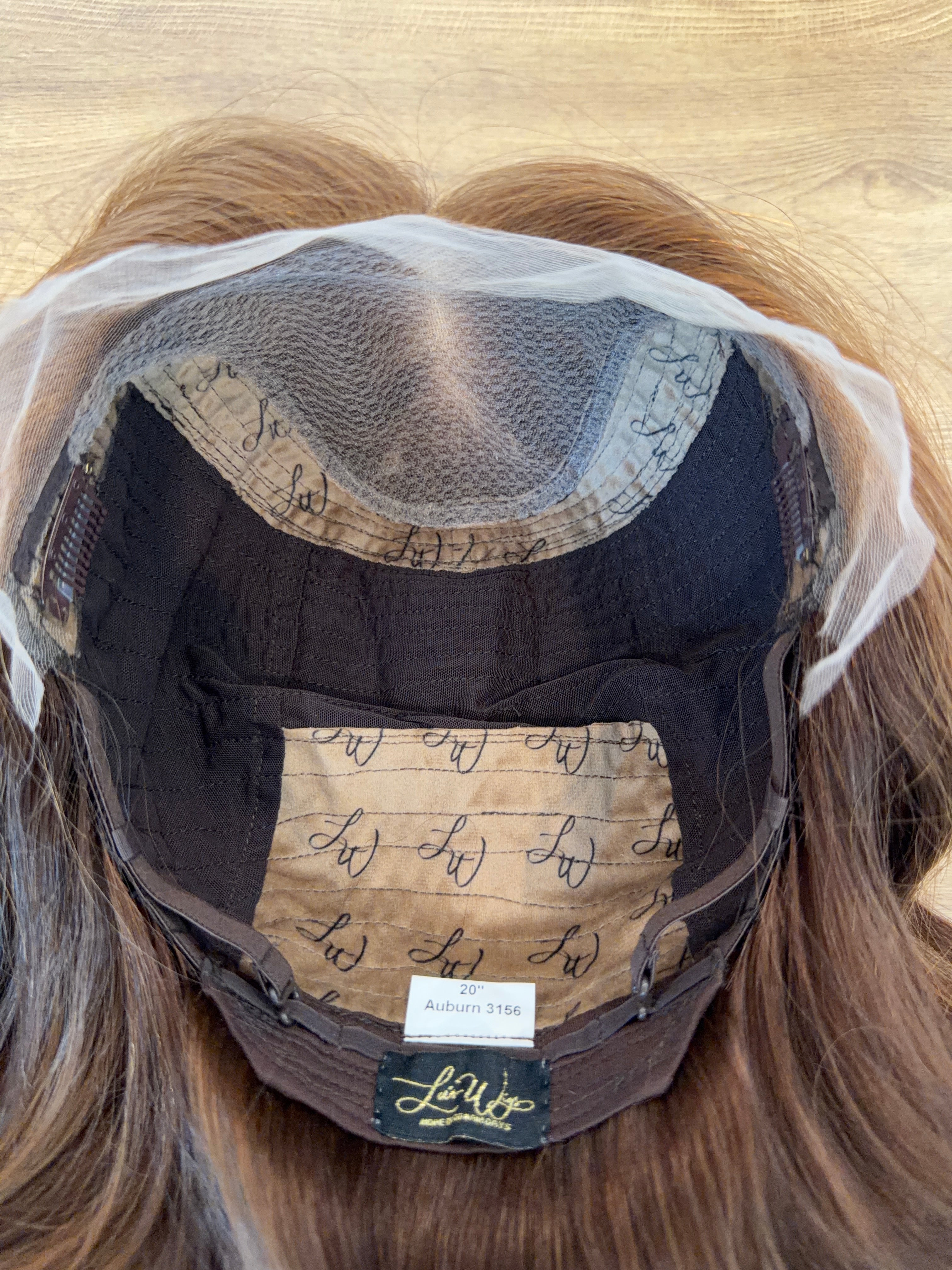 <b>Auburn</b><br><u>l</u> <br> <l>Signature Mongolian Collection</l> <br> 20” Lace Top Wig
