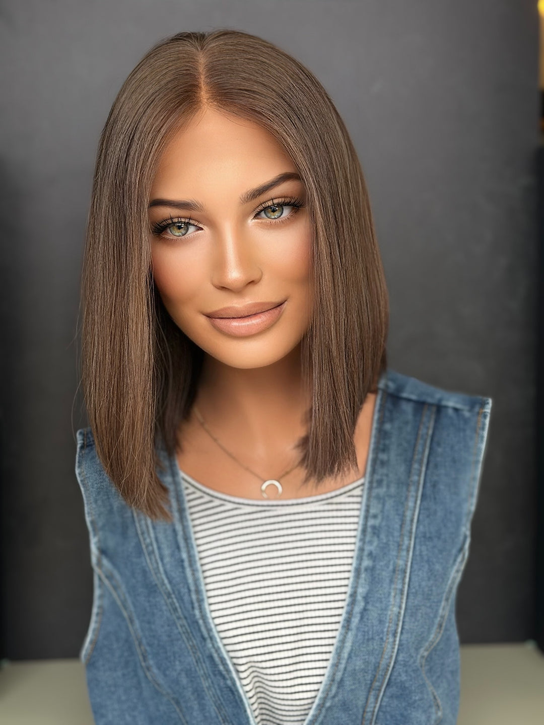 Mushroom brown bob [L] 12” Lace Top Wig