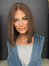 Mushroom brown bob [L] 12” Lace Top Wig