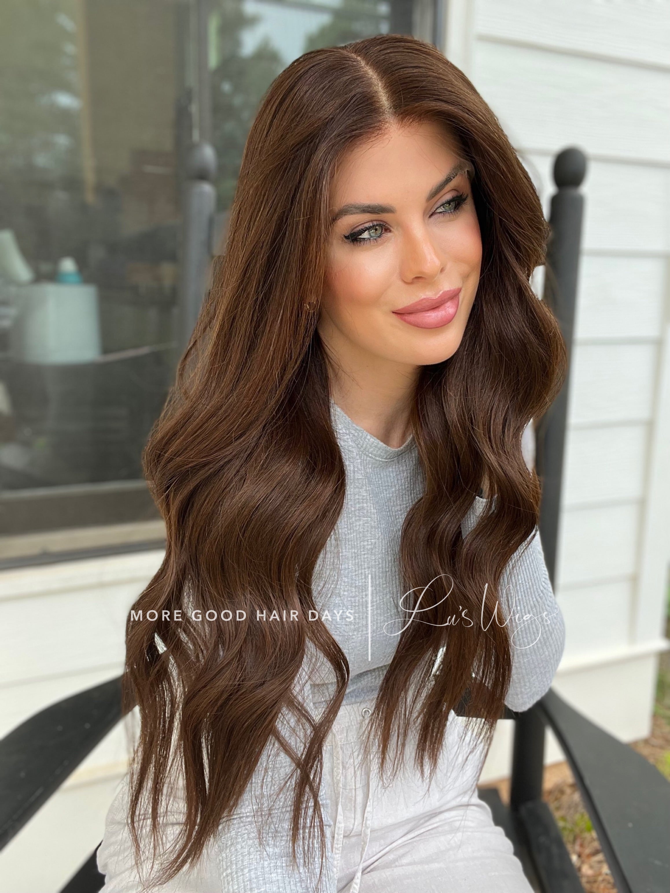 “Chocolate Brown” 24” Glam Collection