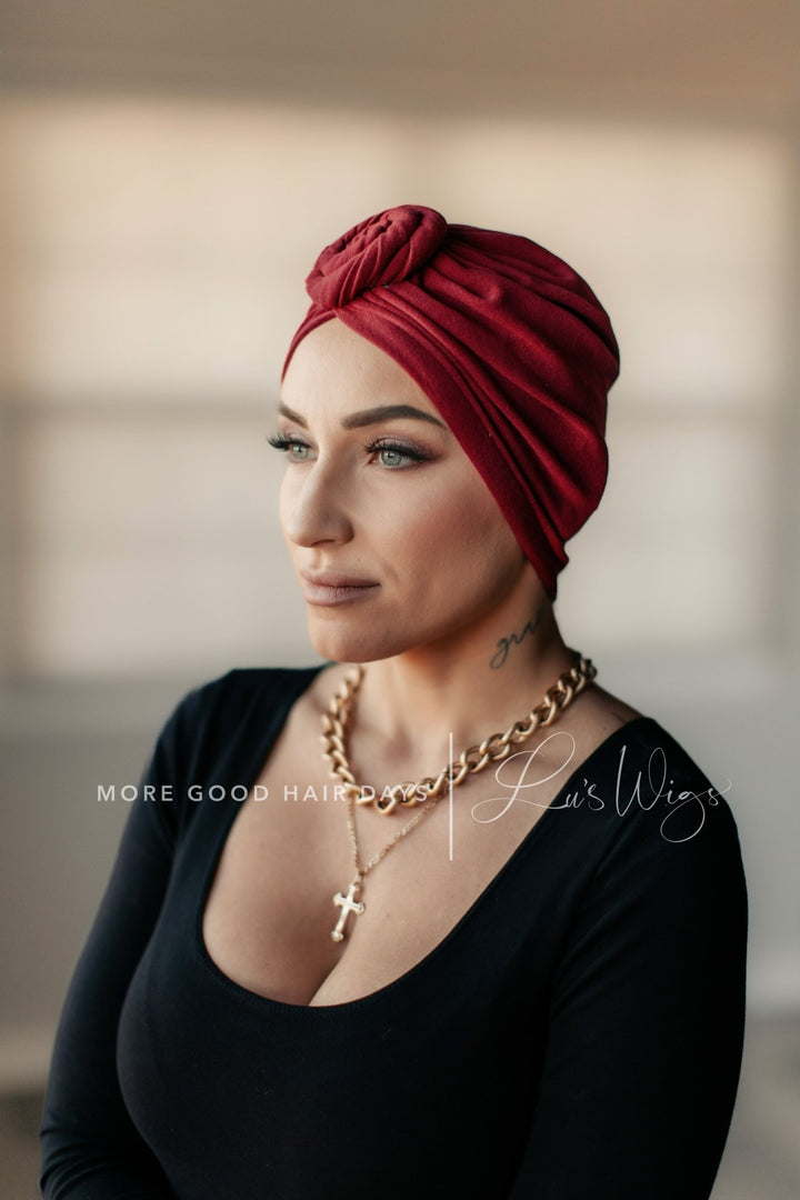 Head wrap hat “OS” (Choose Color) - Lu's Wigs