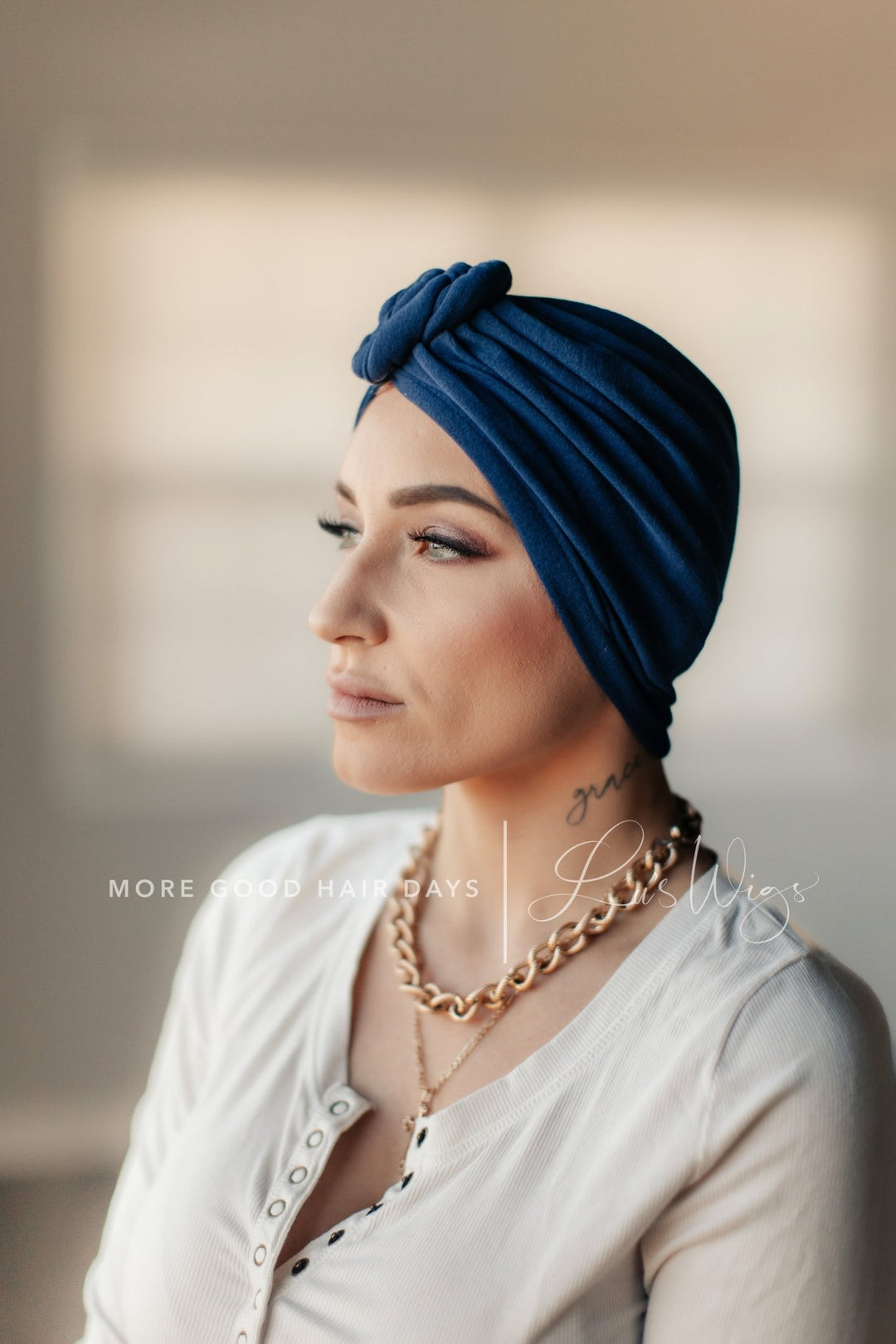 Head wrap hat “OS” (Choose Color) - Lu's Wigs