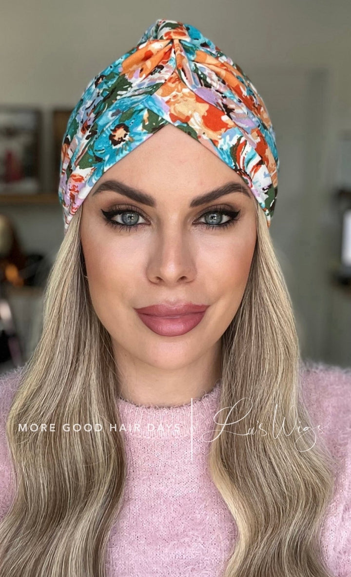 Head wrap hat “OS” (Choose Pattern) - Lu's Wigs