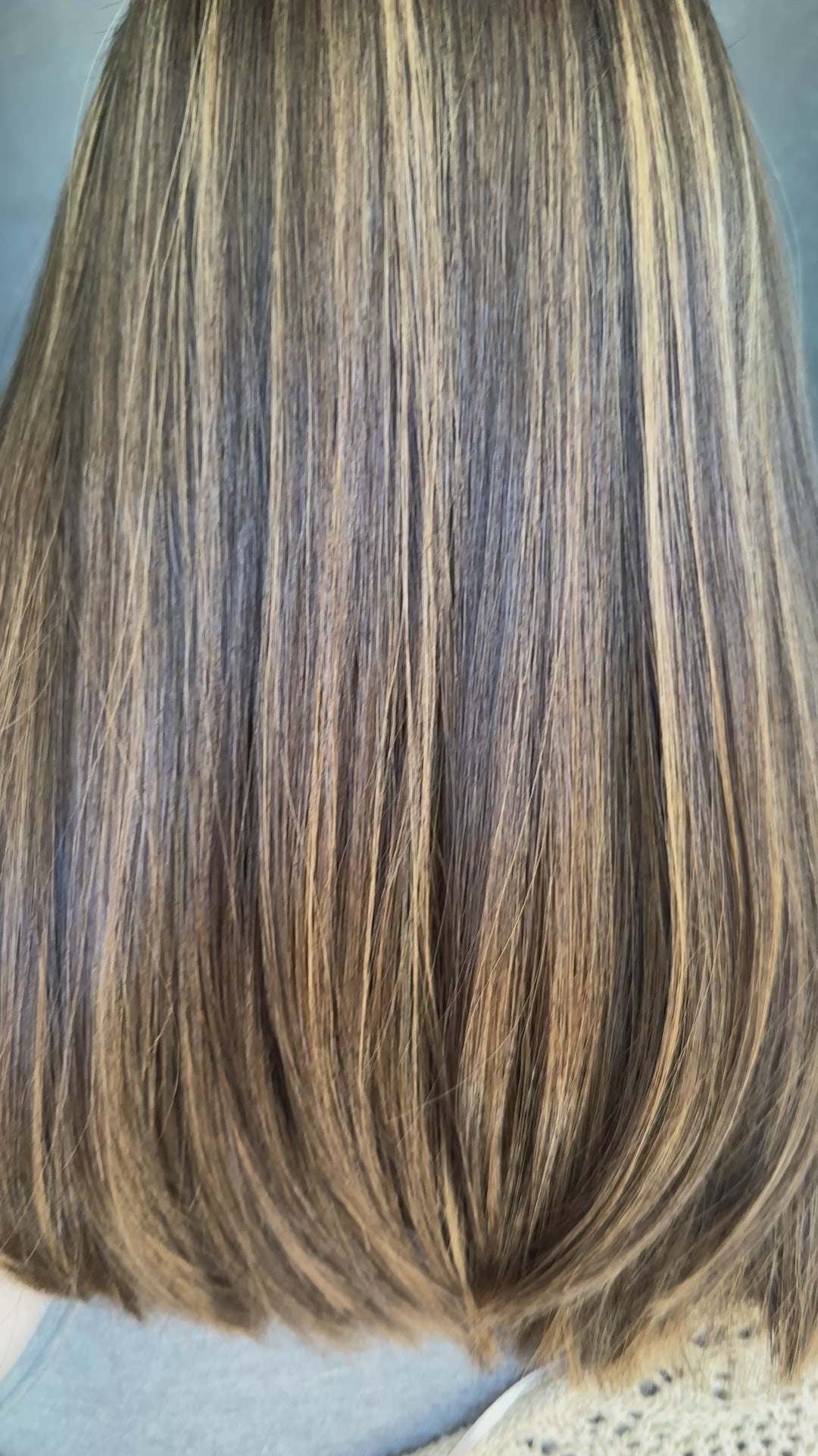 “Frosted Éclair” [M] 16” Lace Top Wig