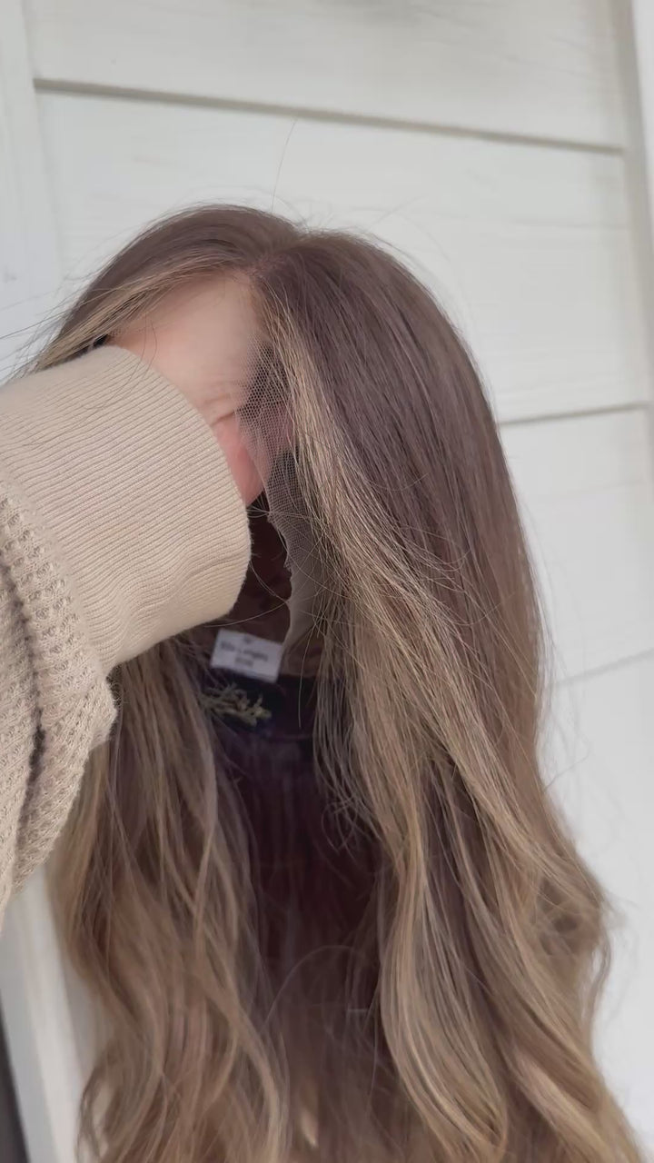 “Ella Langley” (XS) 18” Lace Top Wig