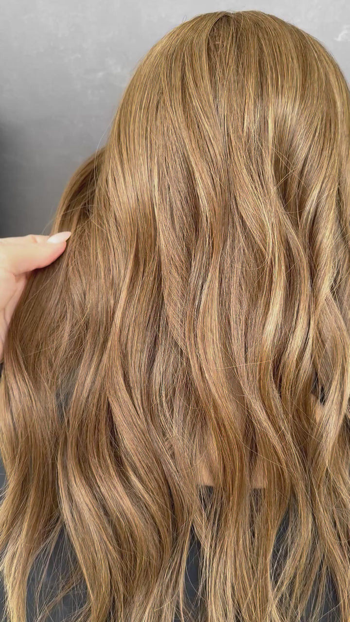 Warm Golden Brown [9x9] 18” Silk Top Topper