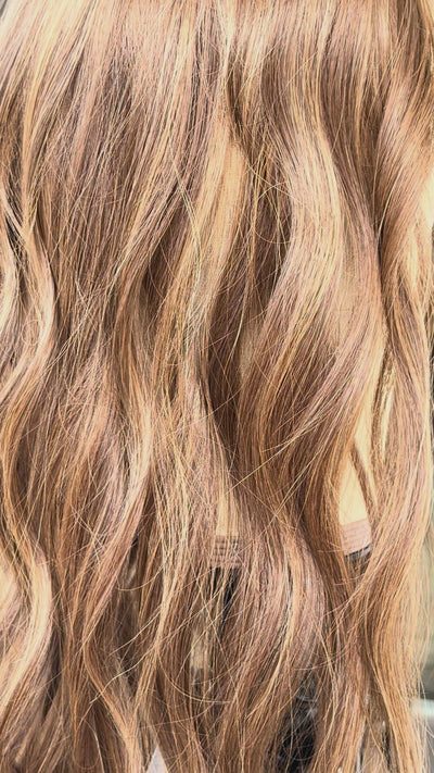 Ariana 8x9 20" Mongolian Human Hair Silk Top Topper, video