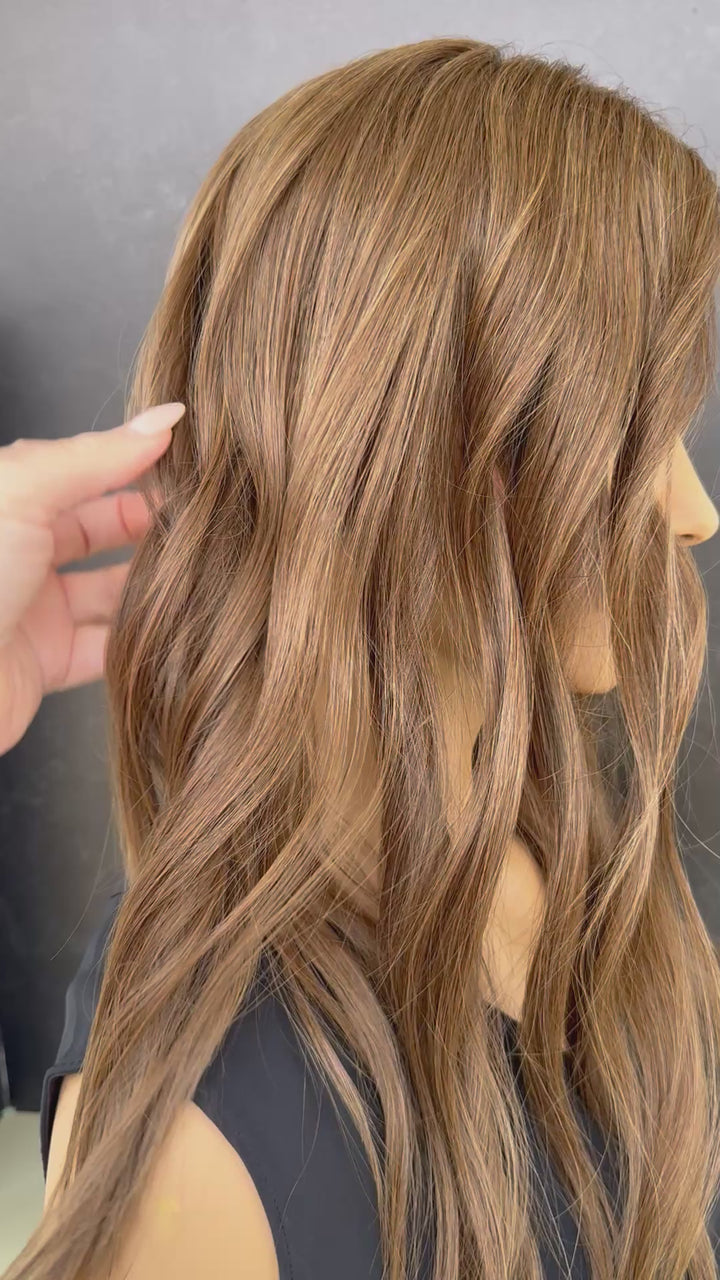 Warm Golden Brown [9x9] 18” Silk Top Topper