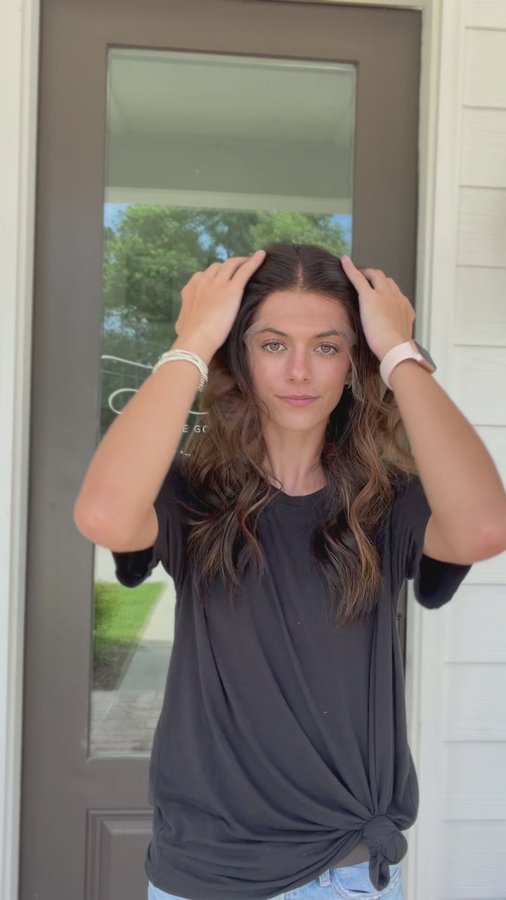 Jordyn with balayage (S) 22” Lace Top Wig