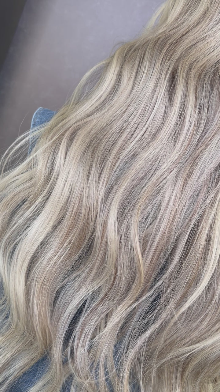 "White Blonde" Glam Co. 24" [S] Lace Top Wig