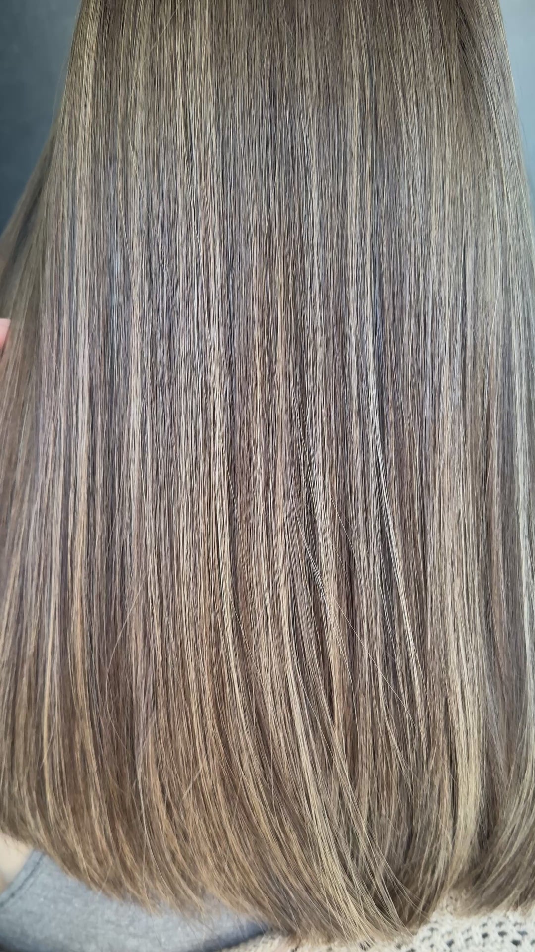 “Latte Swirl” [XS] 16” Lace Top Wig